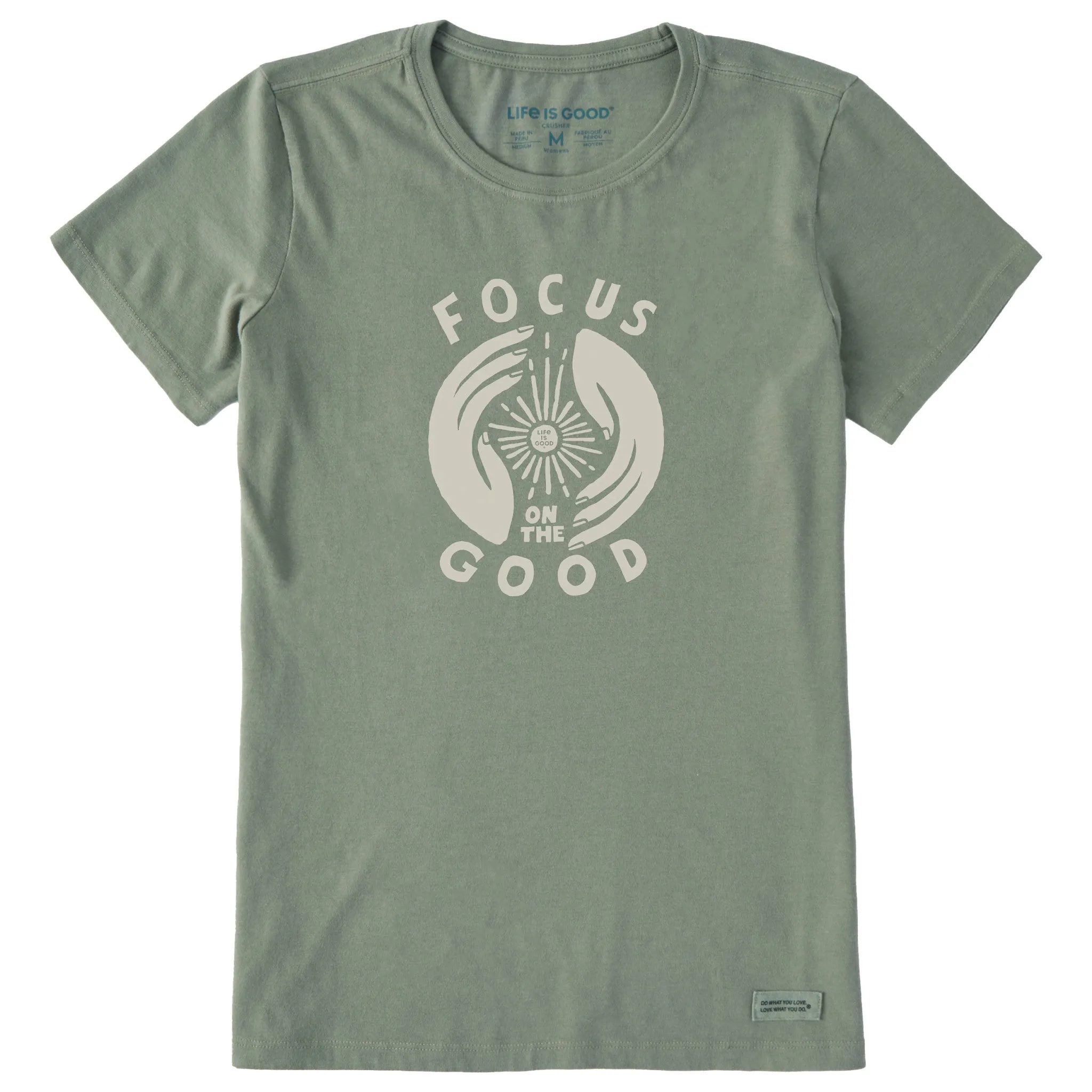 Women's Focus on the Good Hands Short Sleeve Crusher Tee Life is Good