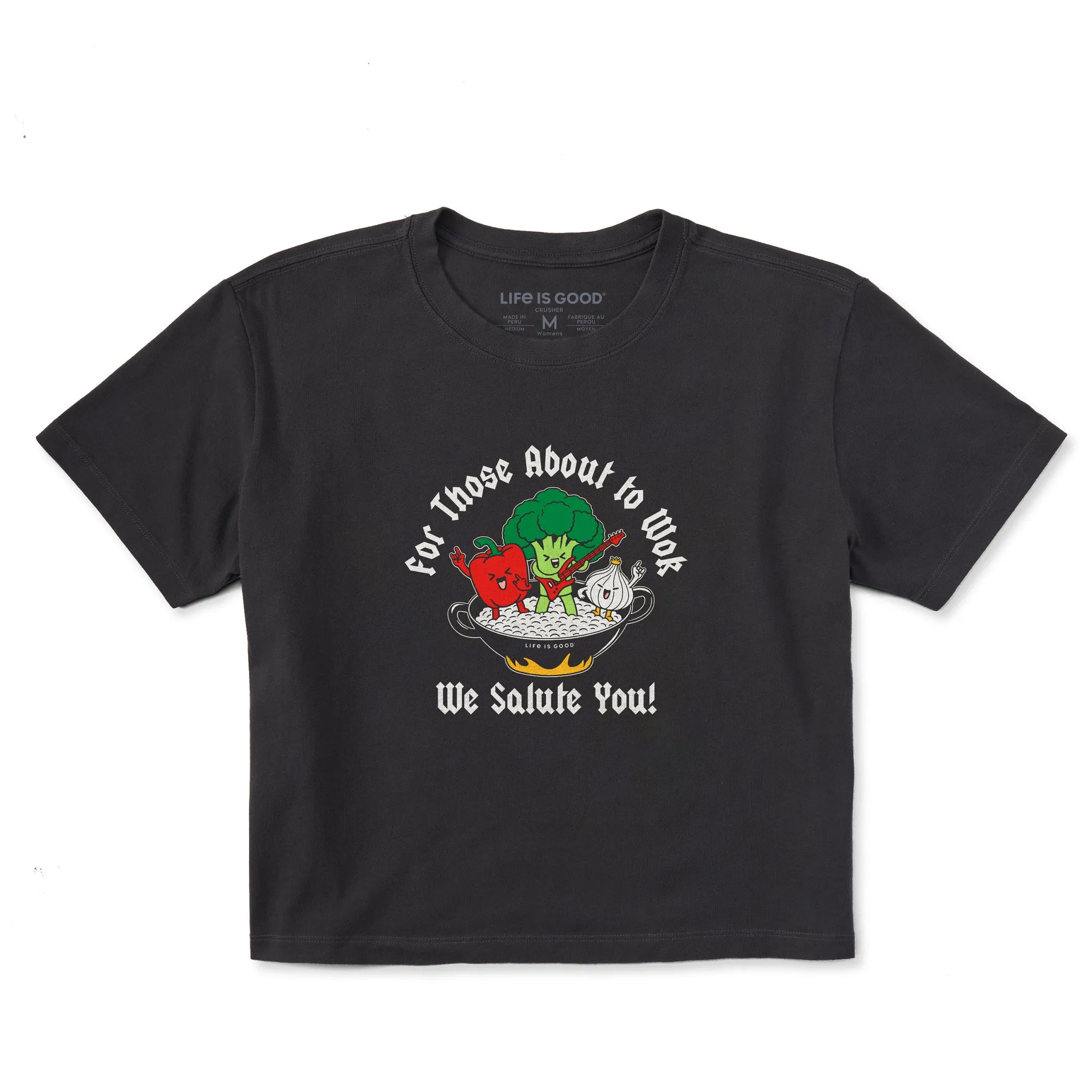 Women's For Those About to Wok Short Sleeve Crusher Boxy Tee Life is Good
