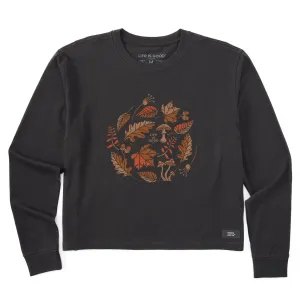 Women's Forest Delights Medley Long Sleeve Crusher Boxy Tee Life is Good