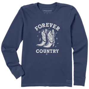 Women's Forever Country Long Sleeve Crusher Tee Life is Good