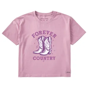 Women's Forever Country Short Sleeve Crusher Boxy Tee Life is Good