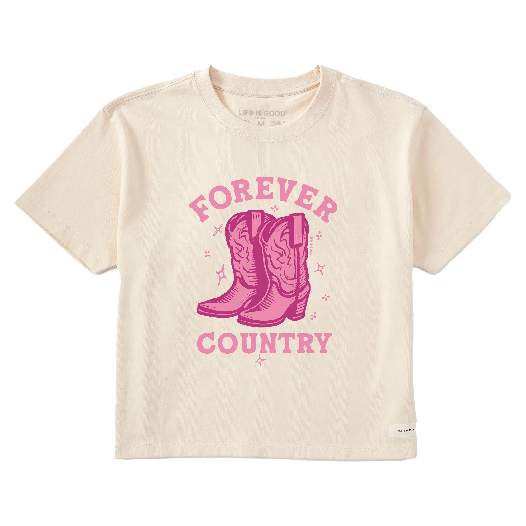 Women's Forever Country Short Sleeve Crusher Boxy Tee Life is Good
