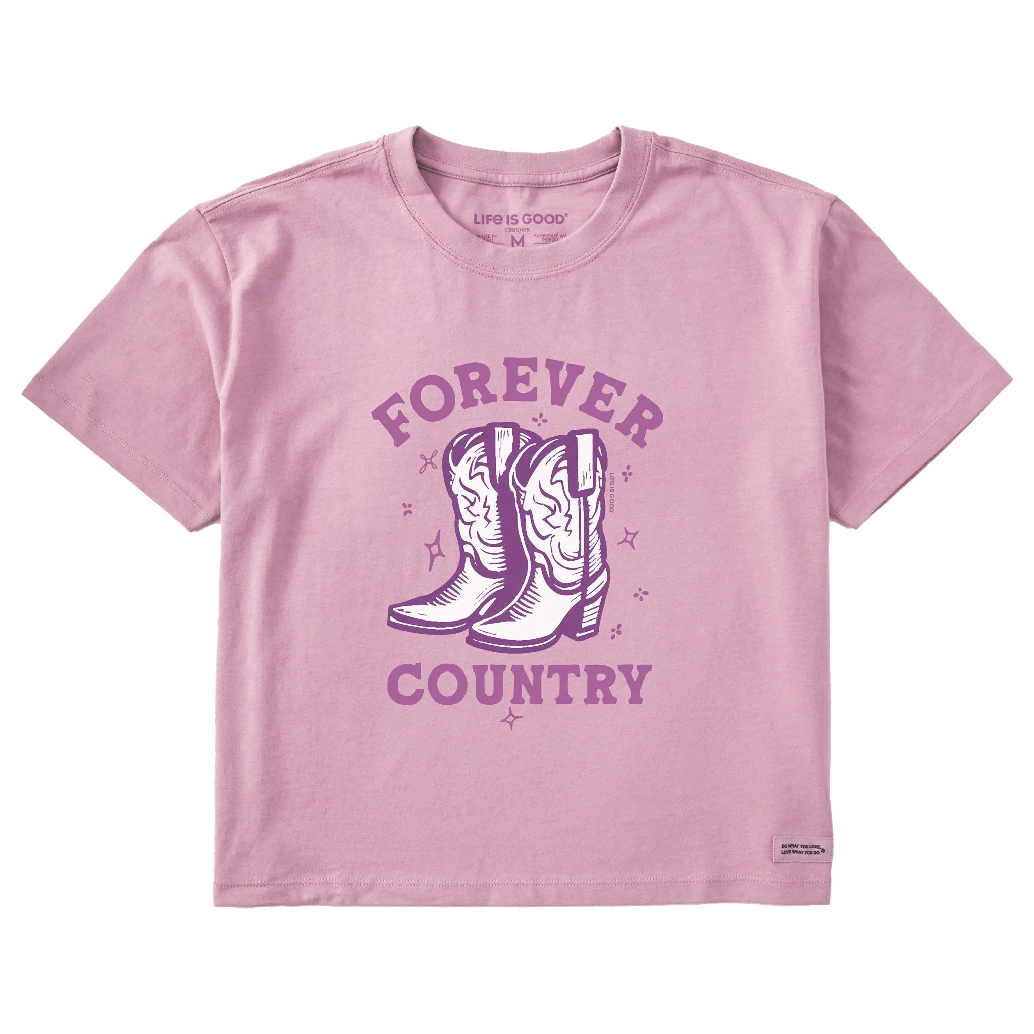 Women's Forever Country Short Sleeve Crusher Boxy Tee Life is Good
