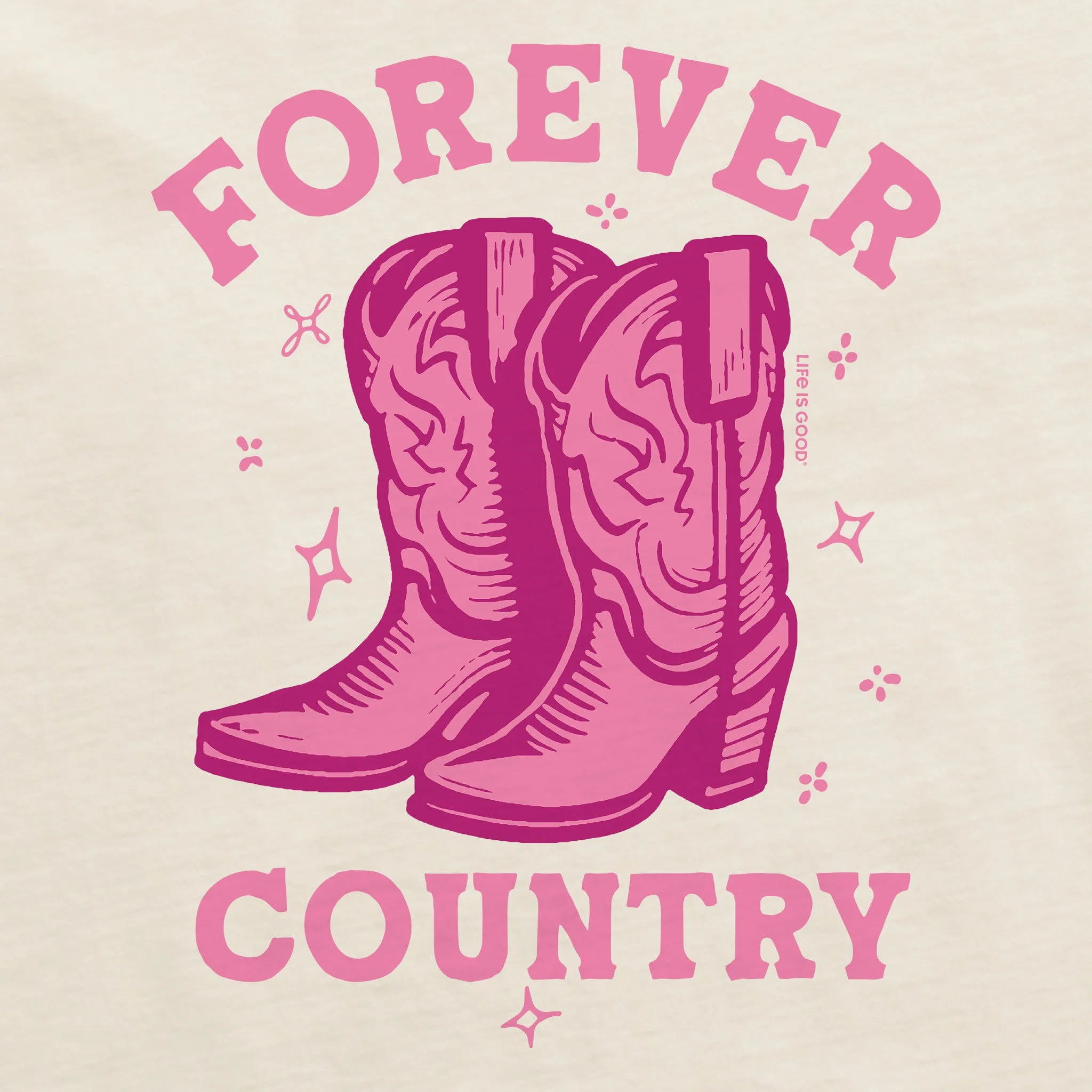 Women's Forever Country Short Sleeve Crusher Boxy Tee Life is Good