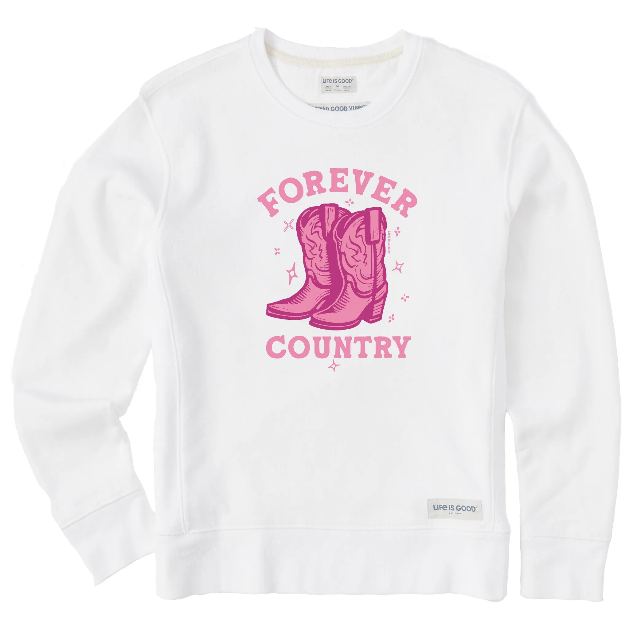 Women's Forever Country Simply True Crew Life is Good