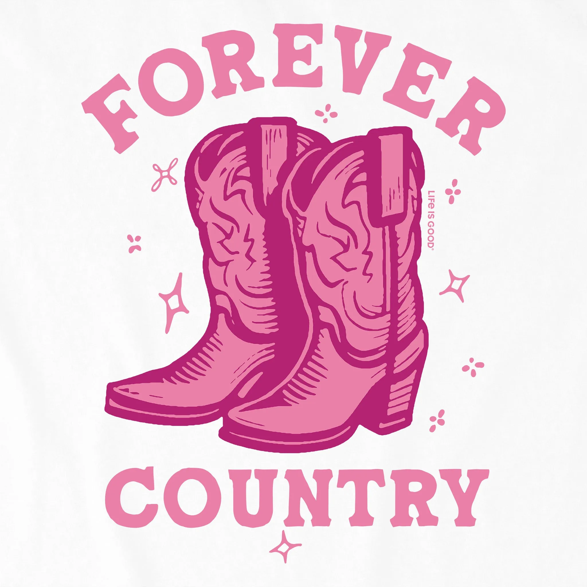 Women's Forever Country Simply True Crew Life is Good