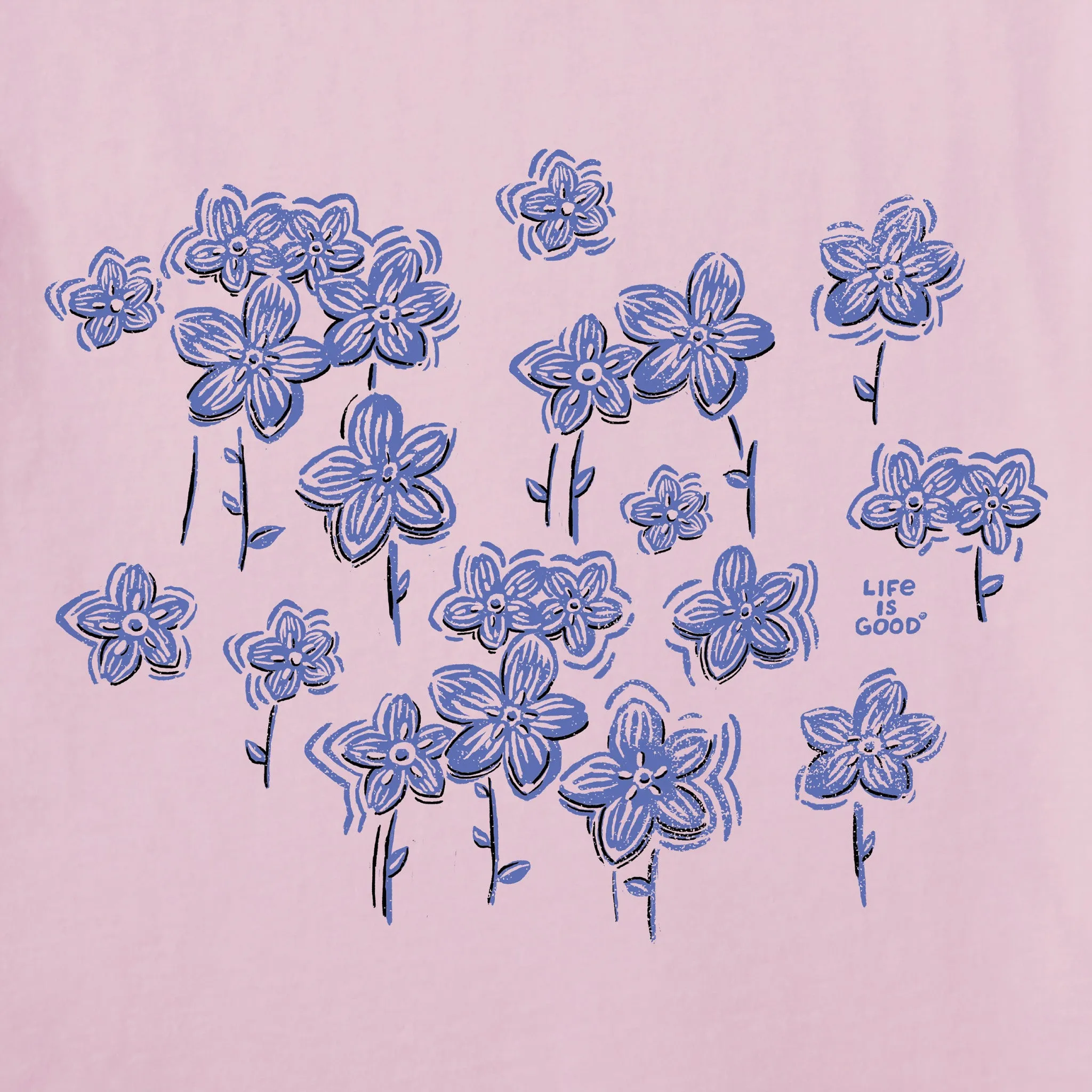Women's Forget Me Nots Short Sleeve Tee Life is Good