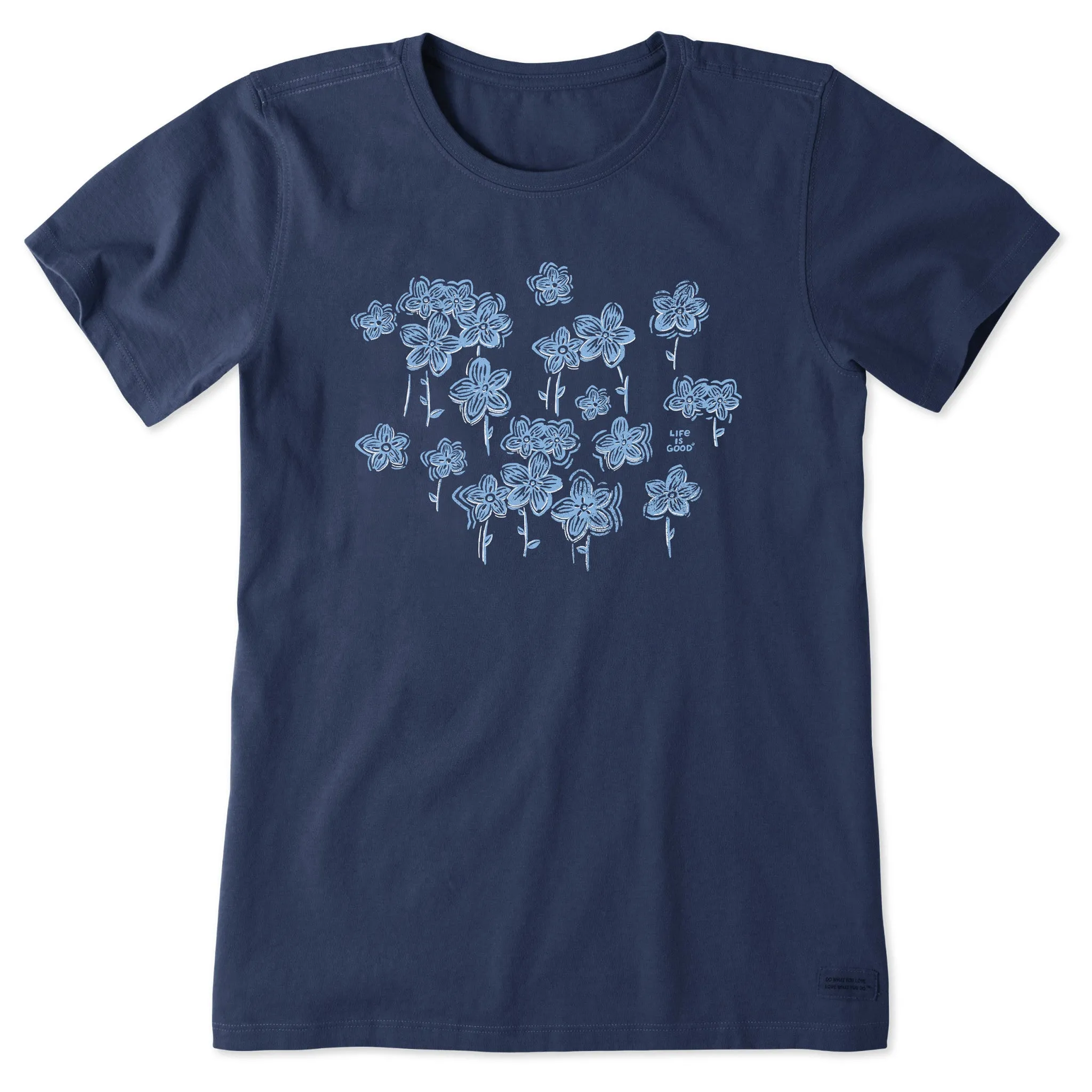 Women's Forget Me Nots Short Sleeve Tee Life is Good