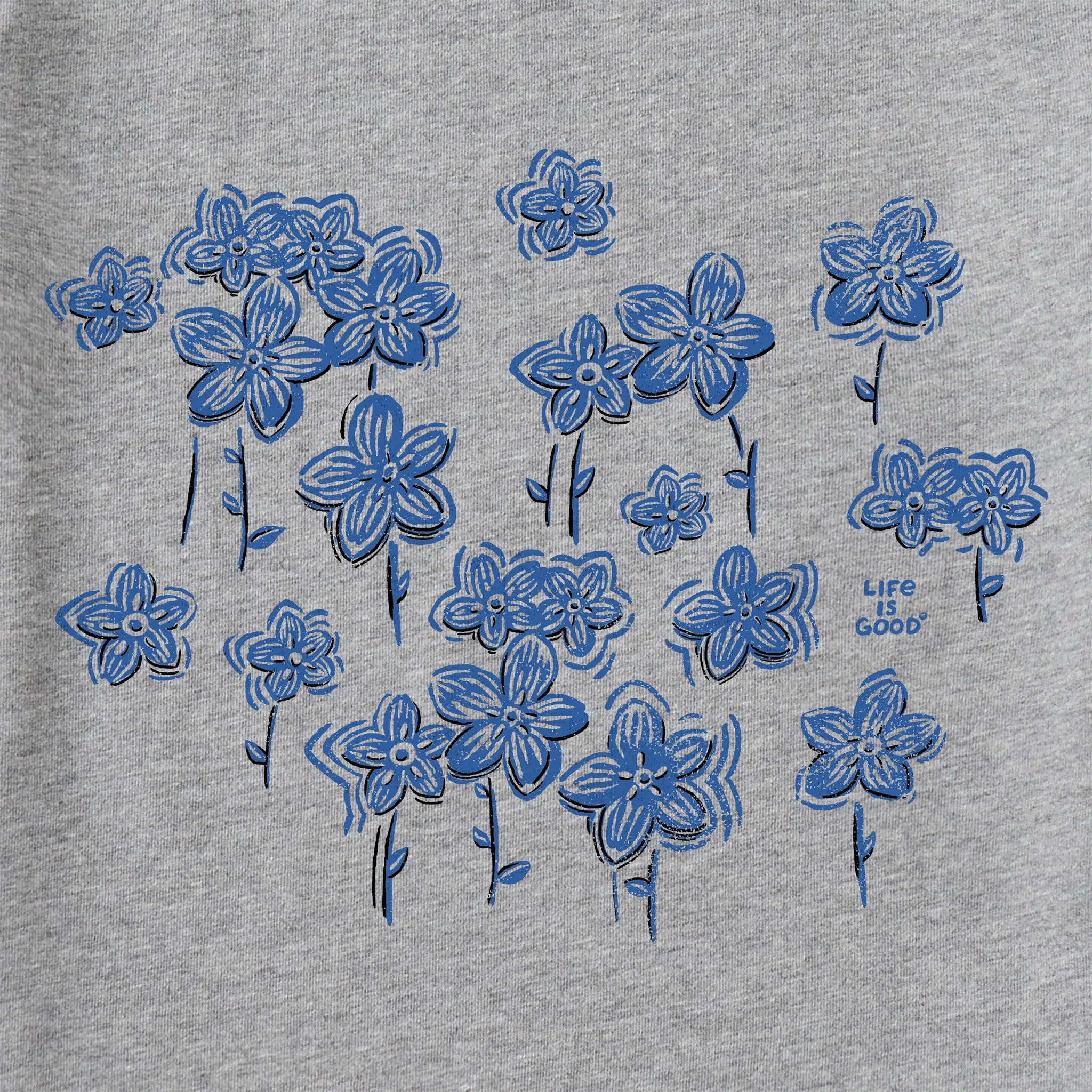 Women's Forget Me Nots Short Sleeve Tee Life is Good