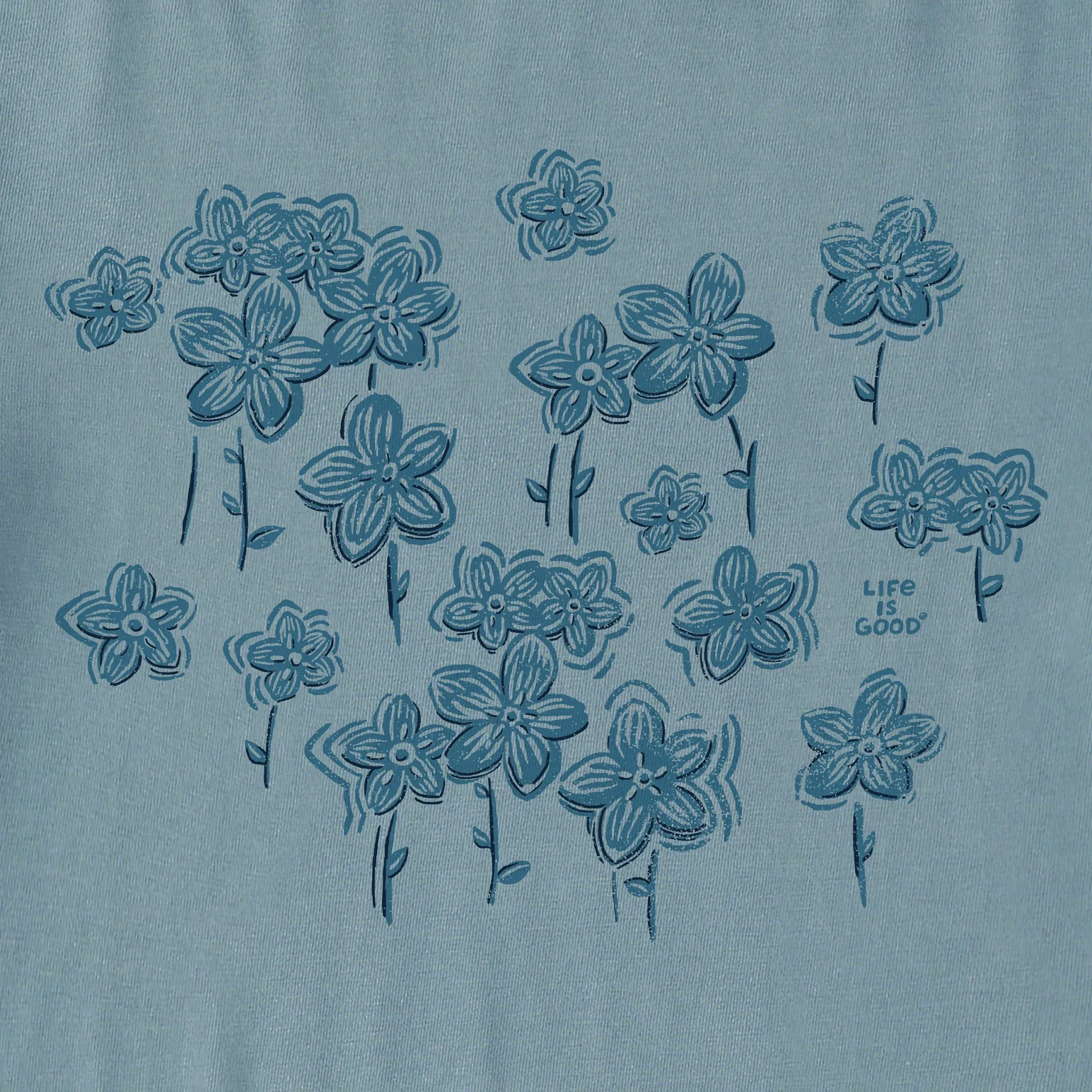 Women's Forget Me Nots Short Sleeve Tee Life is Good