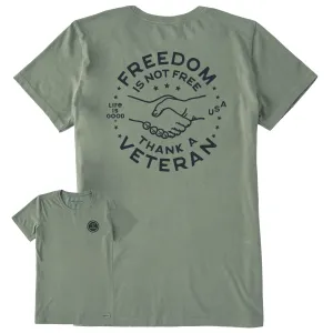 Women's Freedom is not Free Short Sleeve Crusher Tee Life is Good