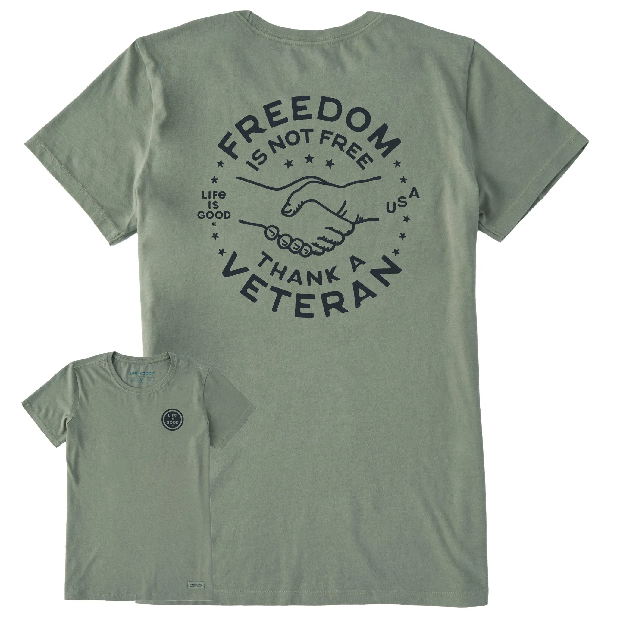 Women's Freedom is not Free Short Sleeve Crusher Tee Life is Good