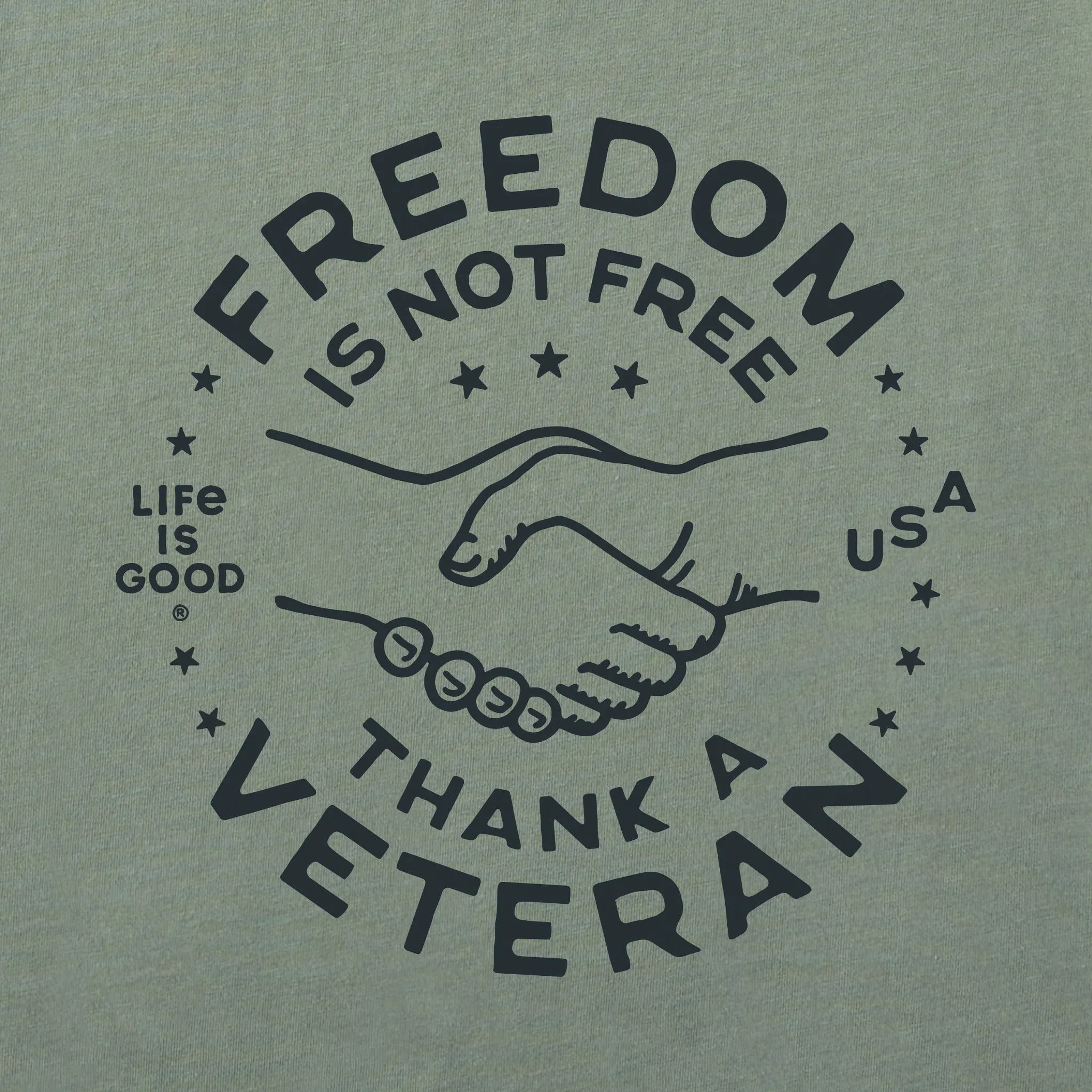 Women's Freedom is not Free Short Sleeve Crusher Tee Life is Good
