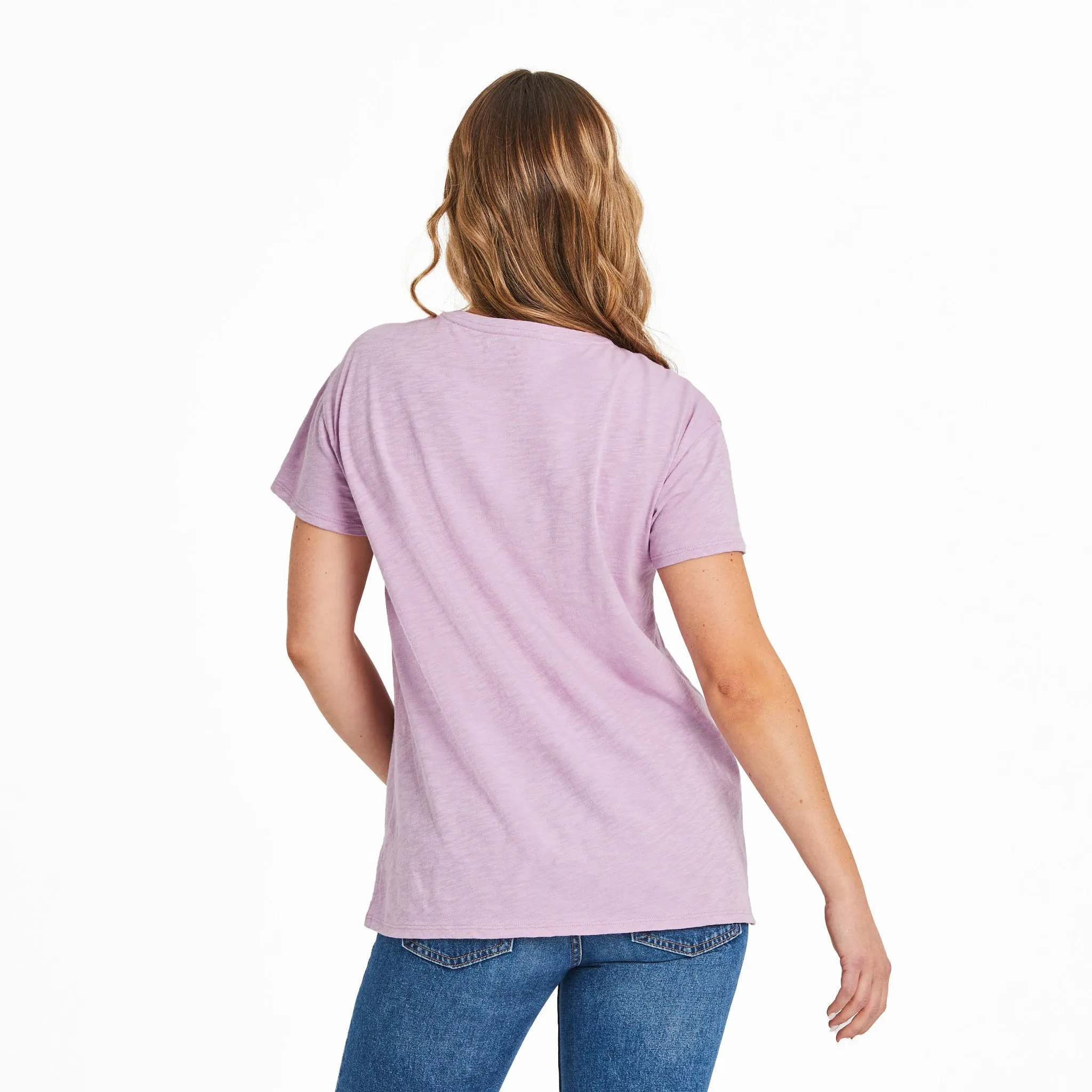 Women's Freehand Mountain Sun Slub Easy Fit Tee Life is Good