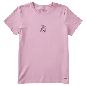 Women's Frenchies Scooter Short Sleeve Crusher Tee Life is Good