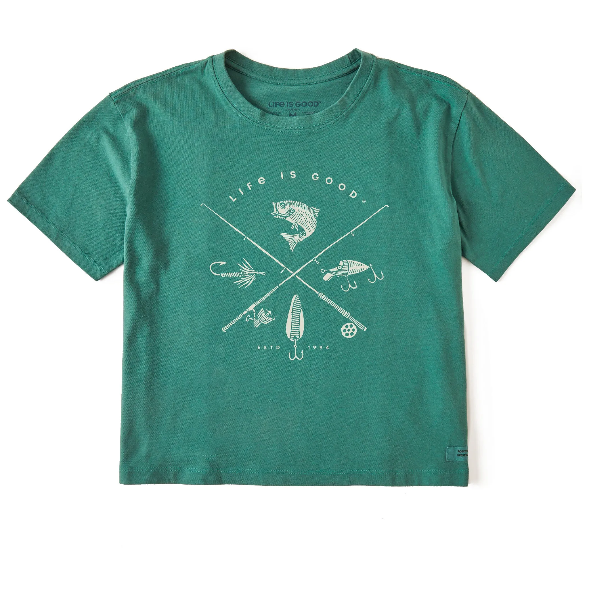 Women's Freshwater Fish Short Sleeve Crusher Boxy Tee Life is Good