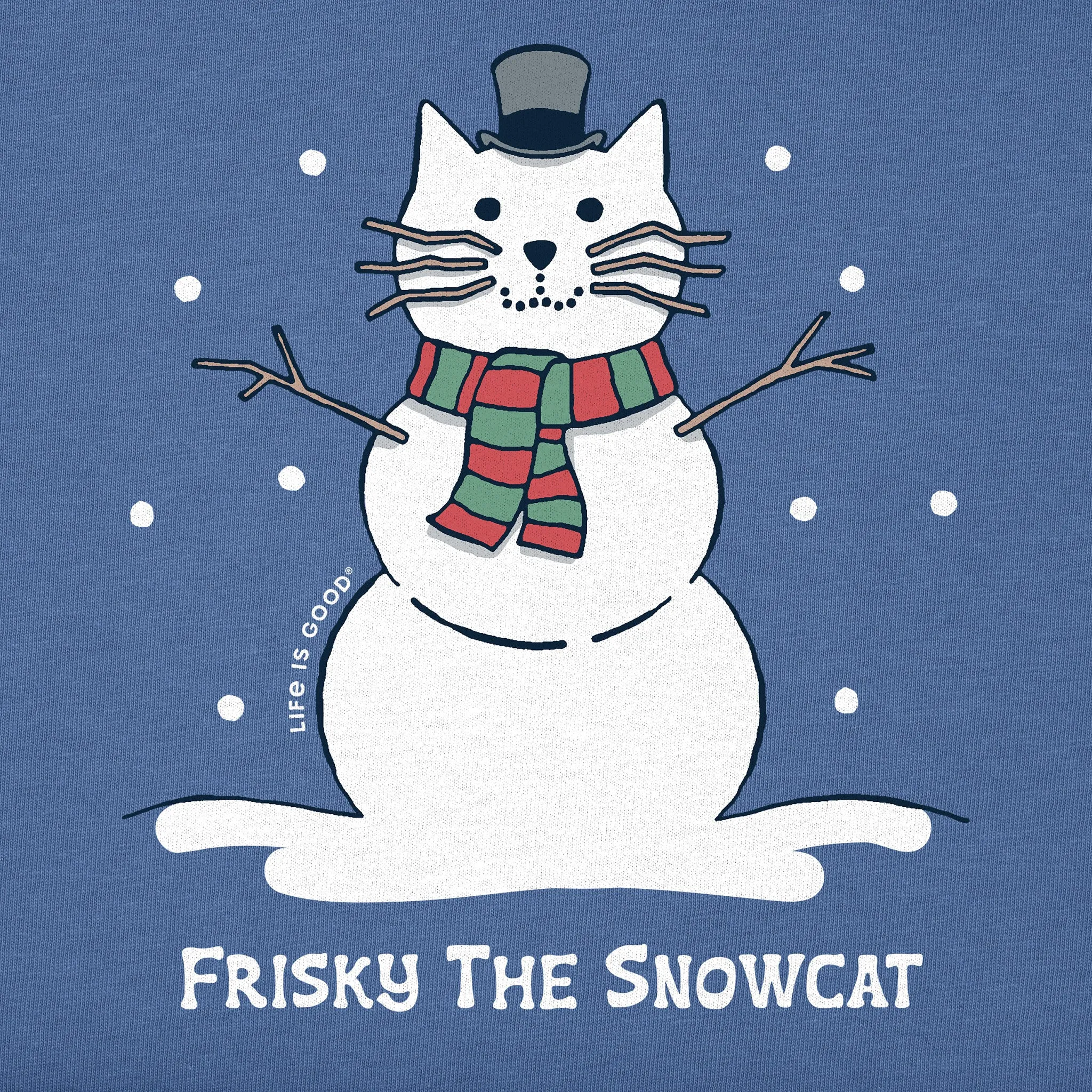 Women's Frisky the Snowcat Long Sleeve Crusher Tee Life is Good