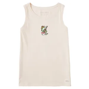 Women's Frog Guitar Crusher Tank Life is Good