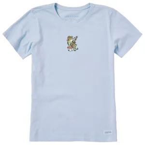 Women's Frog Guitar Short Sleeve Crusher Tee Life is Good