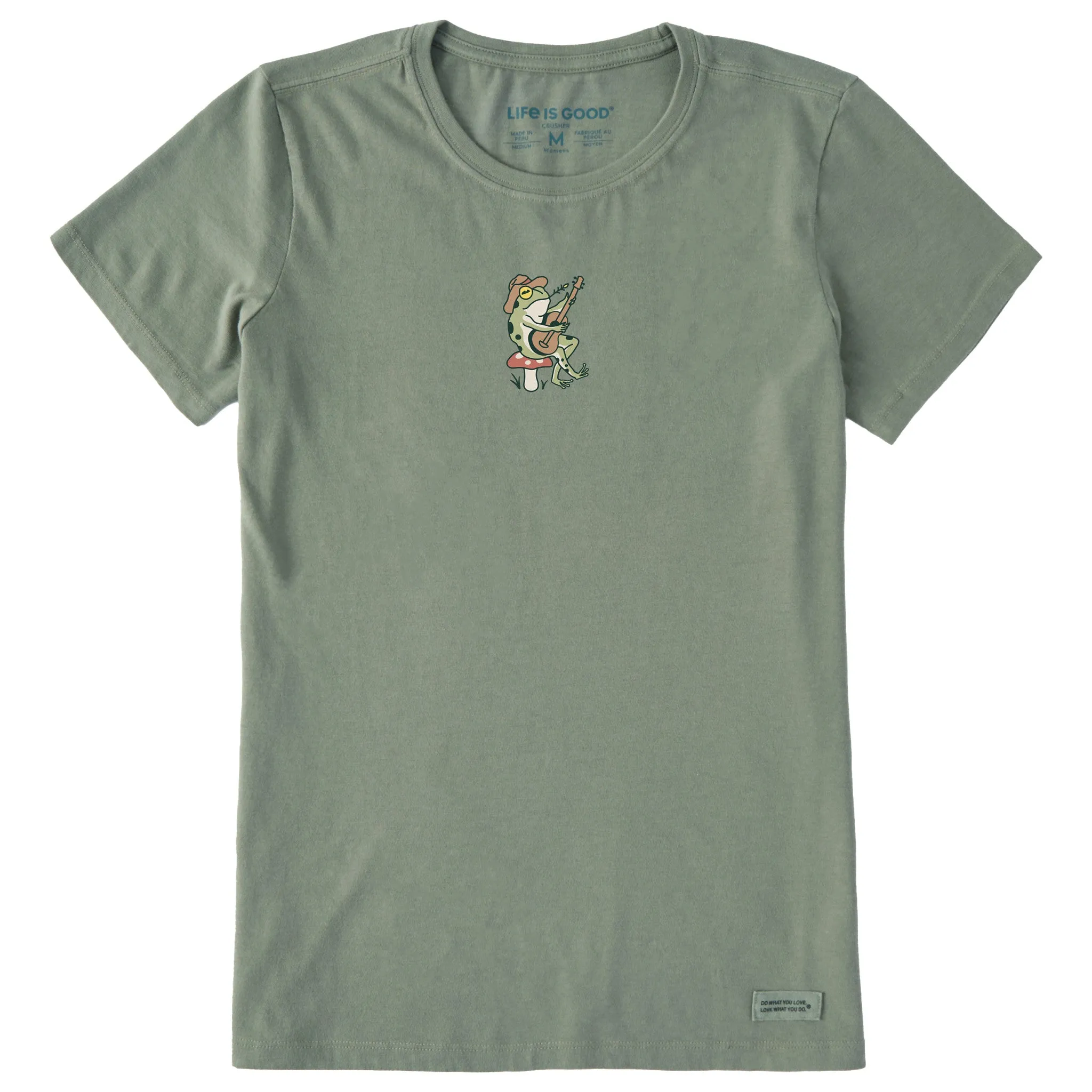 Women's Frog Guitar Short Sleeve Tee Life is Good