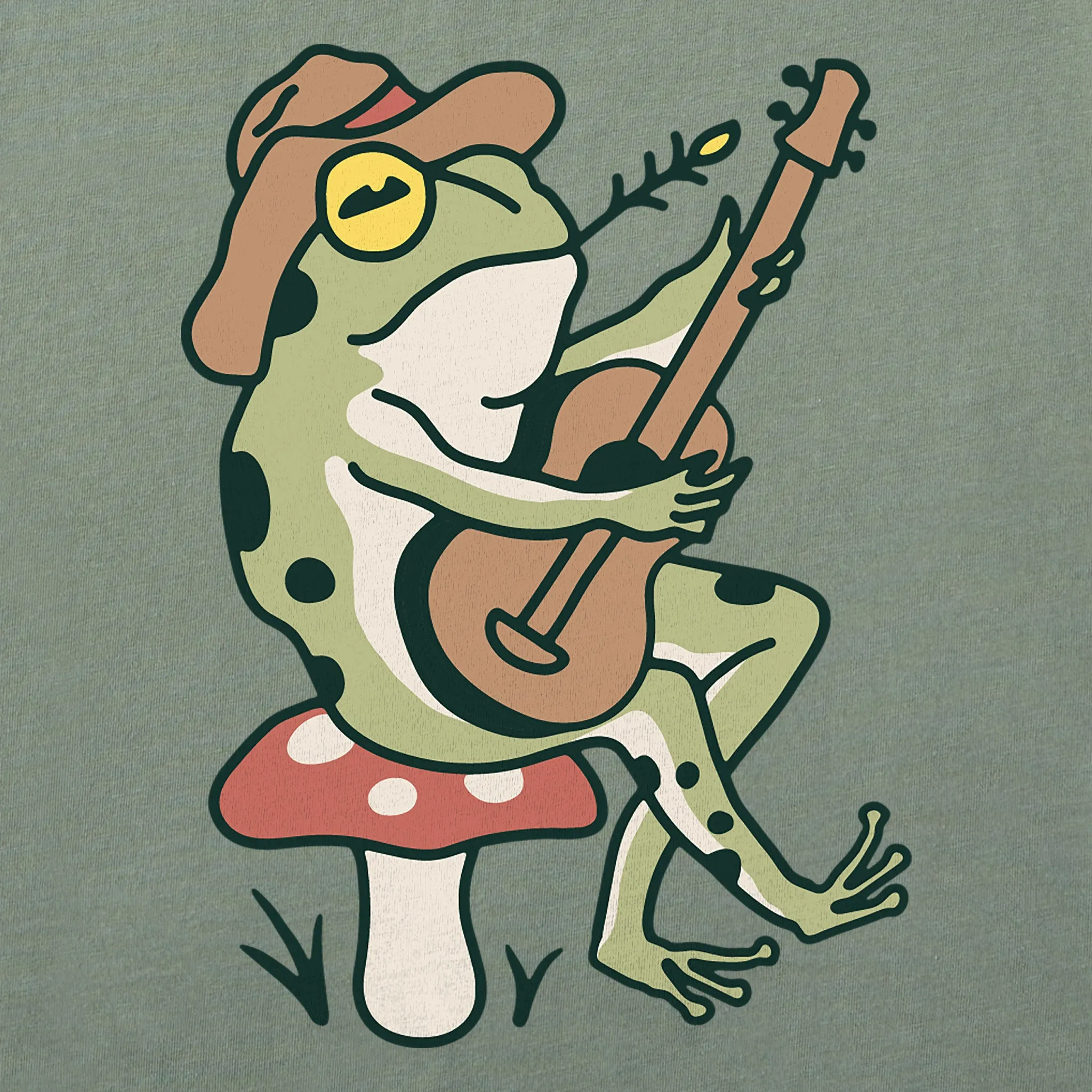 Women's Frog Guitar Short Sleeve Tee Life is Good