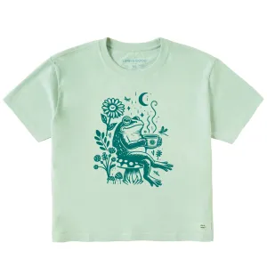Women's Frog on Break Short Sleeve Crusher Boxy Tee Life is Good