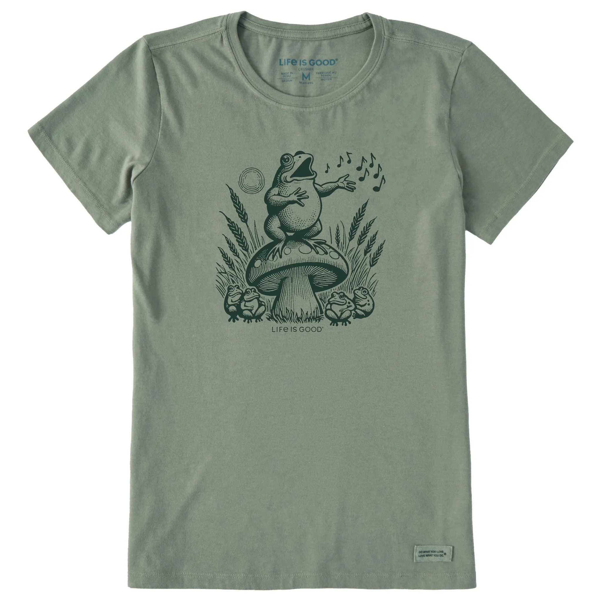 Women's Frog Solo Short Sleeve Crusher Tee Life is Good
