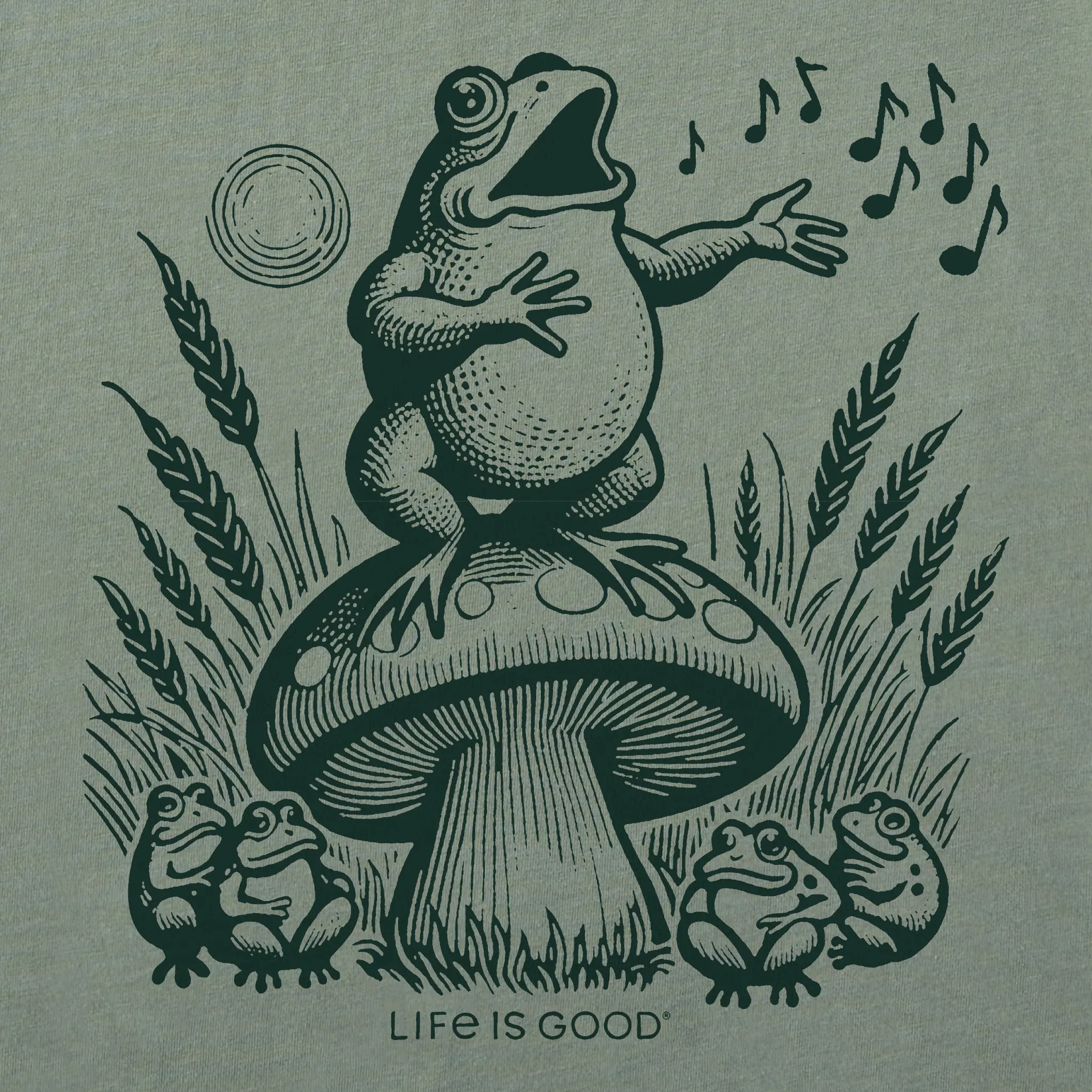 Women's Frog Solo Short Sleeve Crusher Tee Life is Good