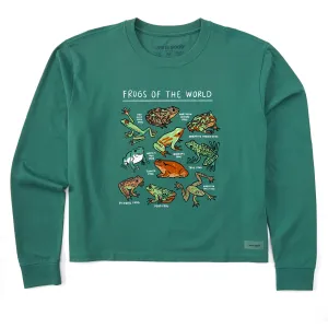 Women's Frogs of the World Long Sleeve Crusher Boxy Tee Life is Good