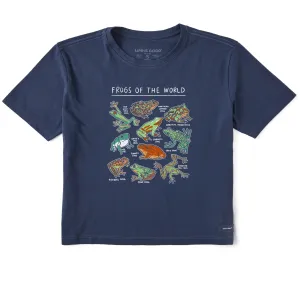 Women's Frogs of the World Short Sleeve Crusher Boxy Tee Life is Good