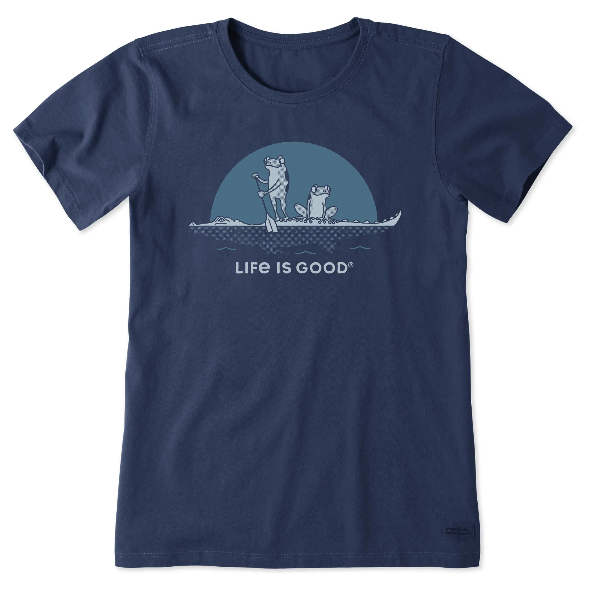Women's Frogs on a Croc Short Sleeve Tee Life is Good