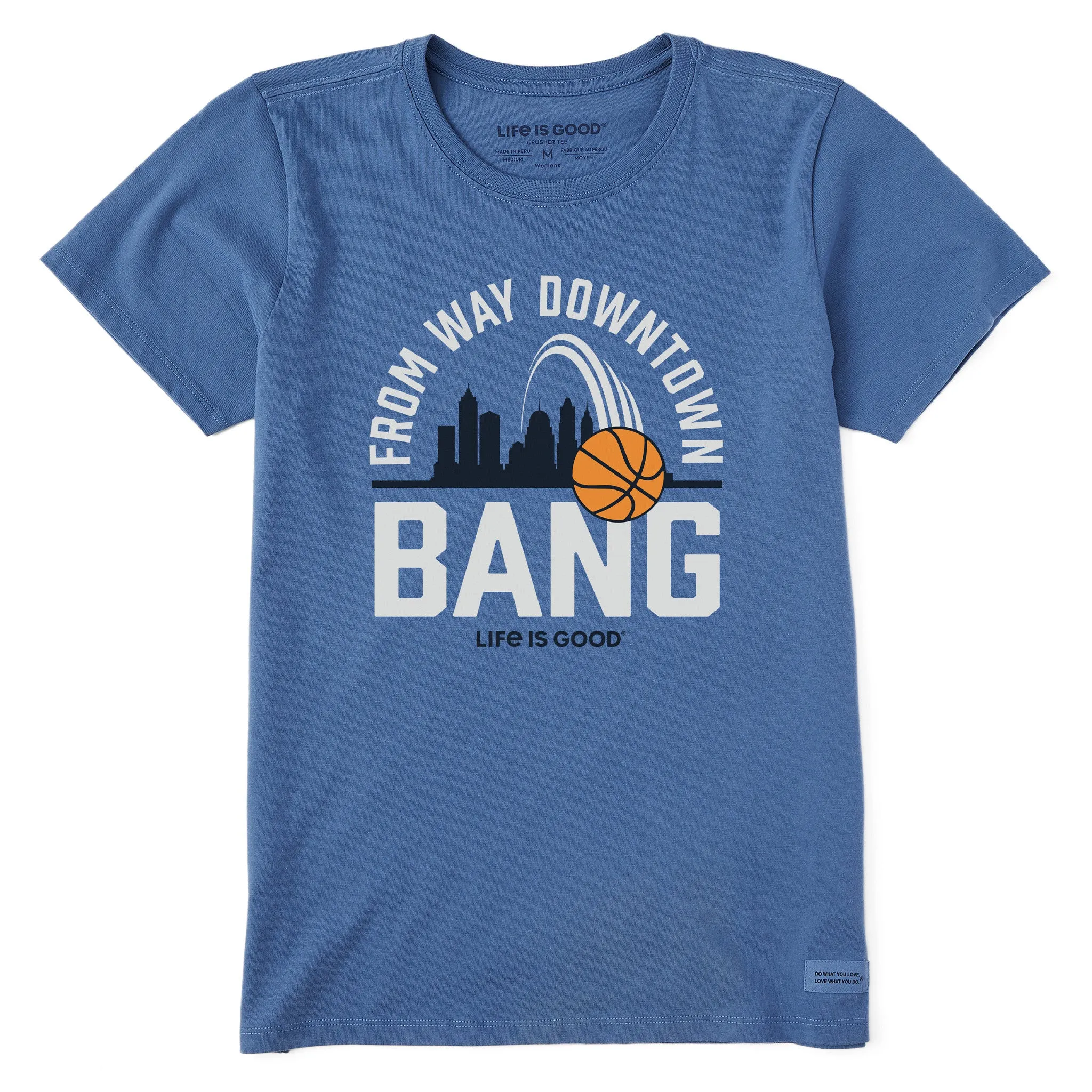 Women's From Way Downtown Bang Short Sleeve Tee Life is Good