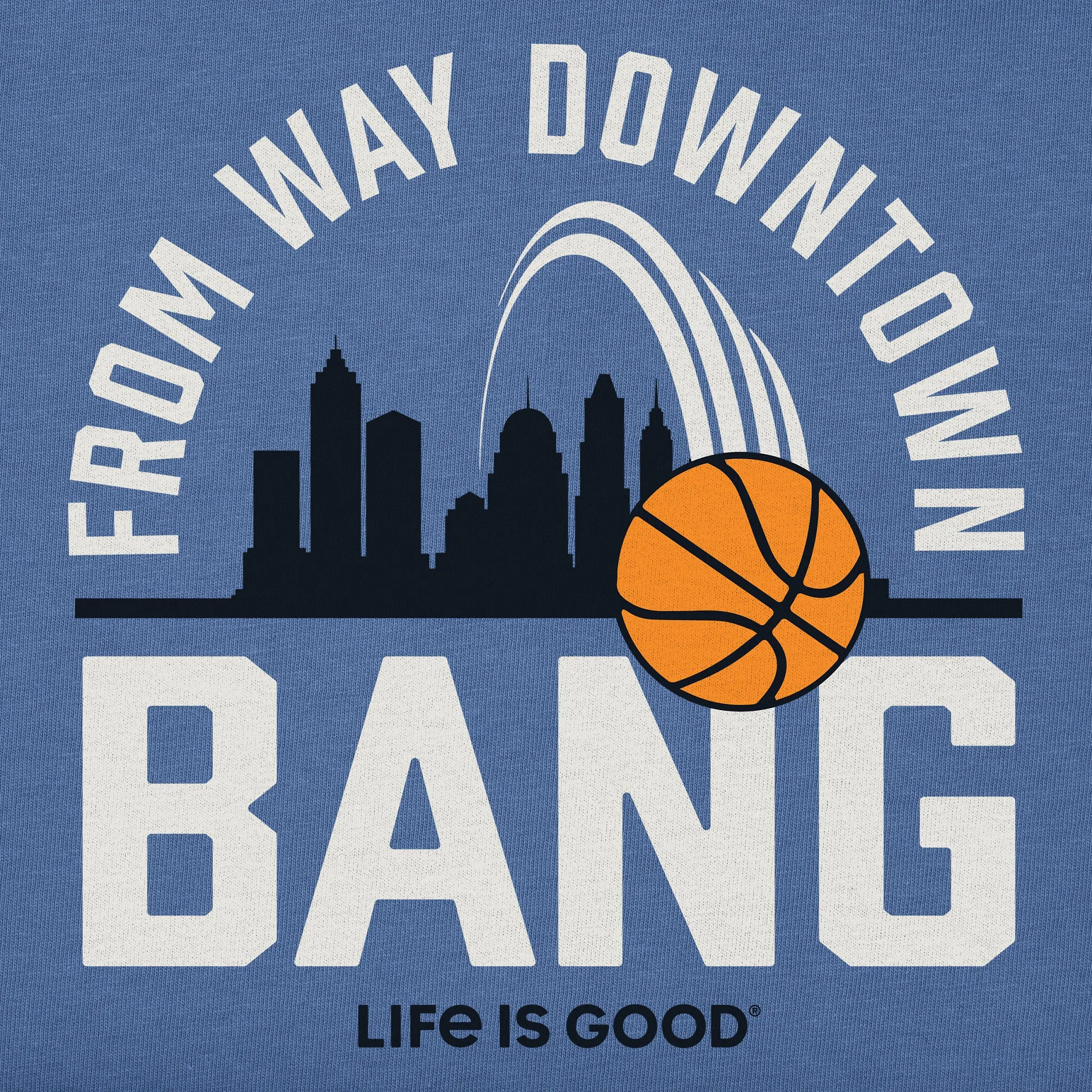 Women's From Way Downtown Bang Short Sleeve Tee Life is Good