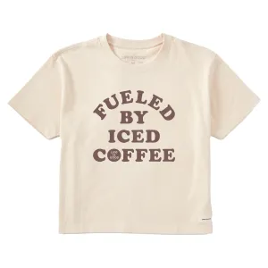 Women's Fueled by Iced Coffee Short Sleeve Crusher Boxy Tee Life is Good