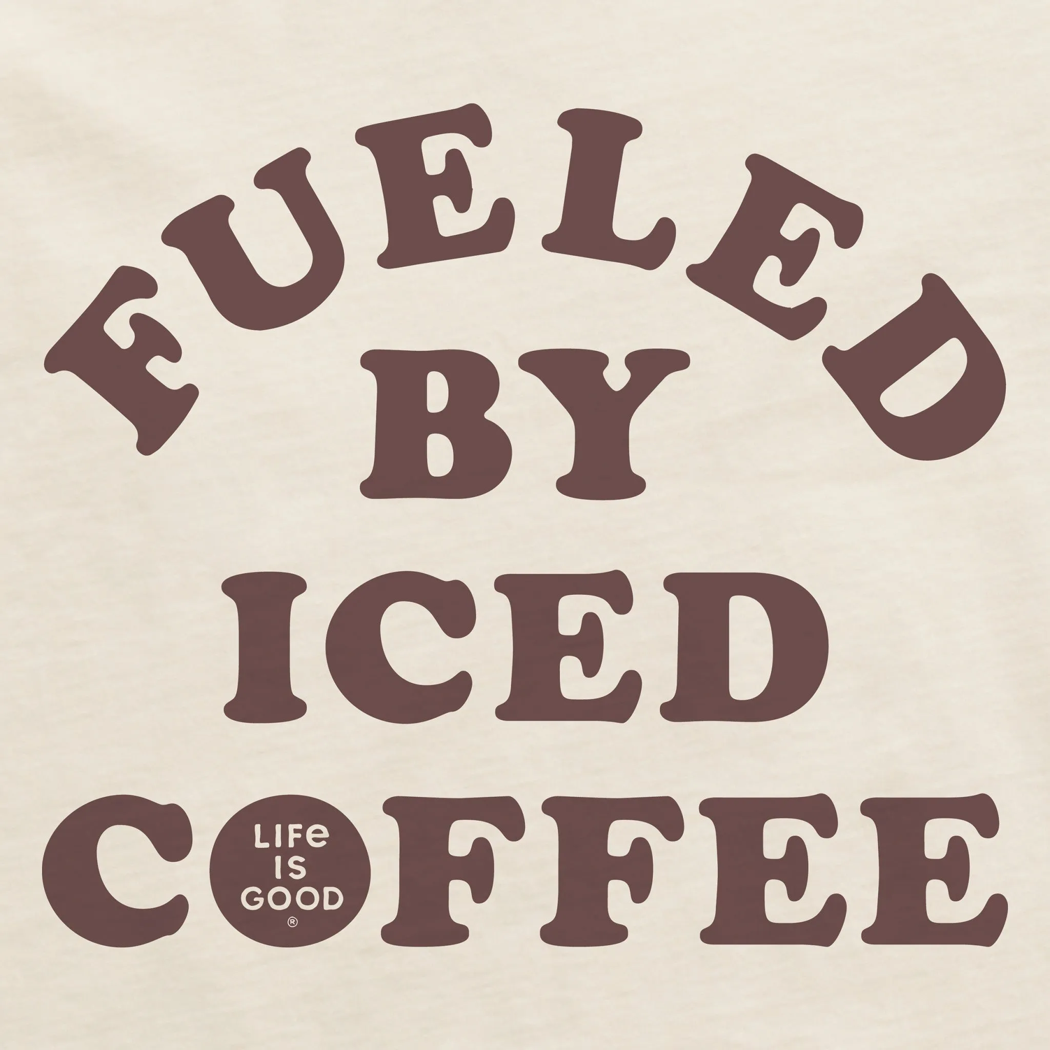 Women's Fueled by Iced Coffee Short Sleeve Crusher Boxy Tee Life is Good