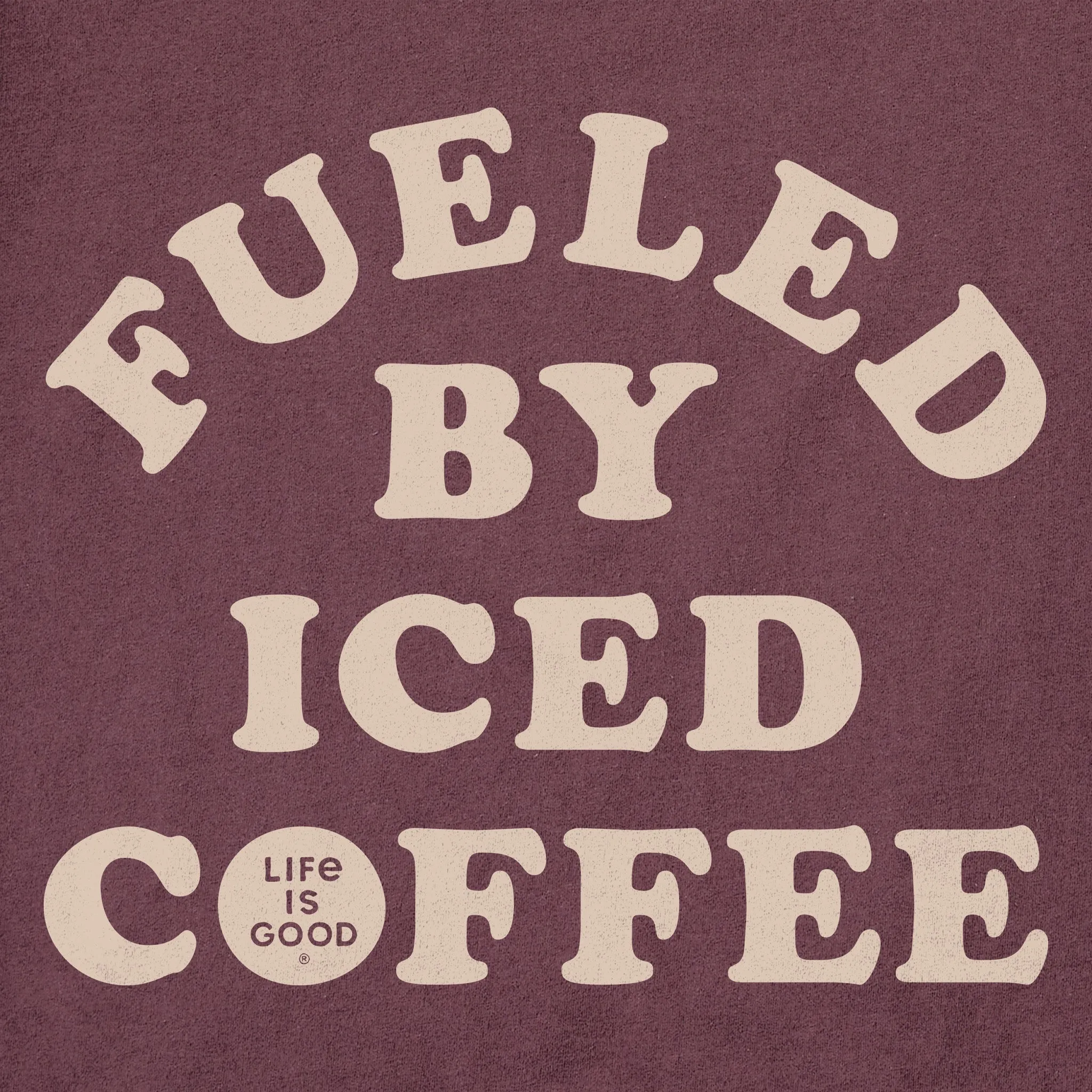 Women's Fueled by Iced Coffee Short Sleeve Crusher Tee Life is Good