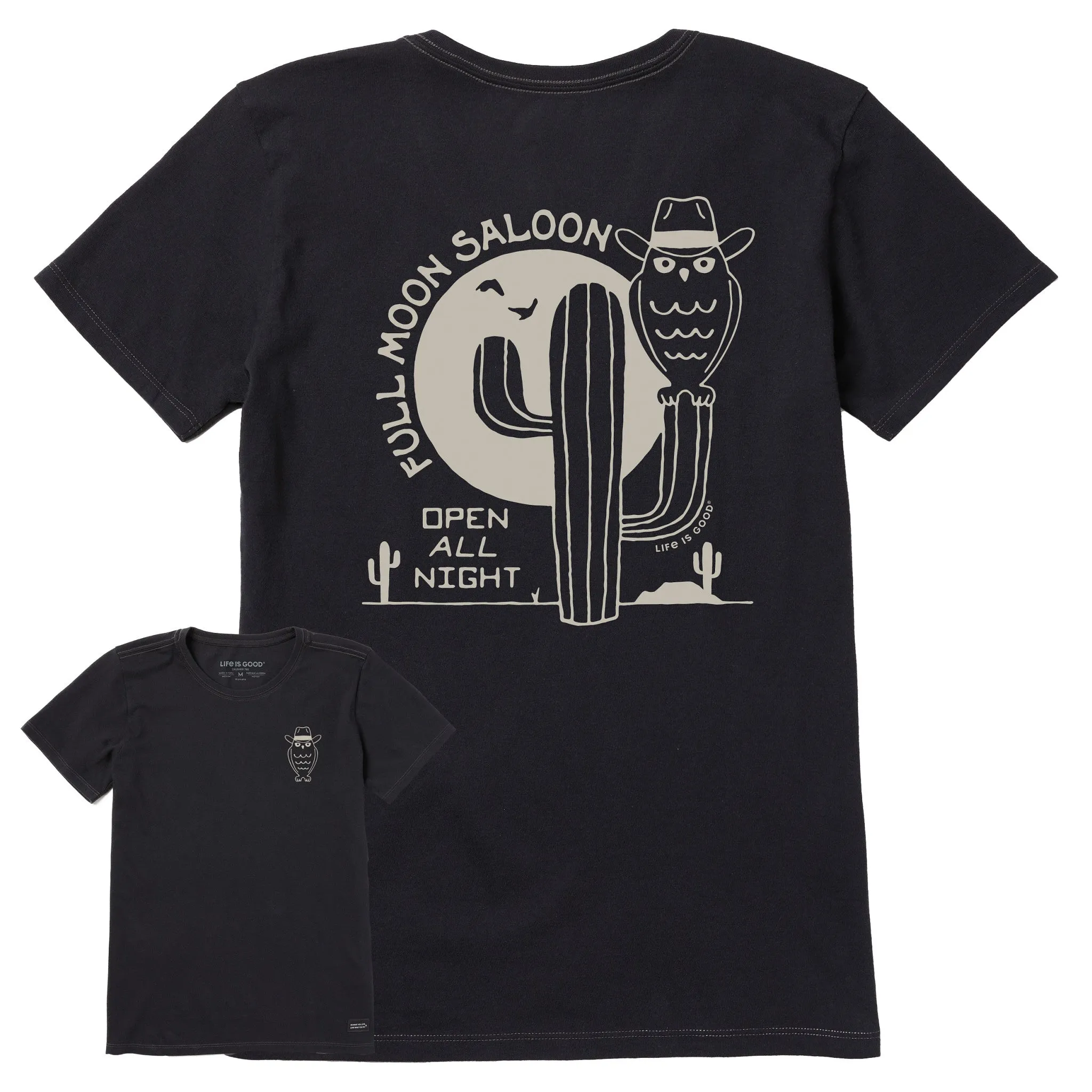 Women's Full Moon Saloon Short Sleeve Crusher Tee Life is Good
