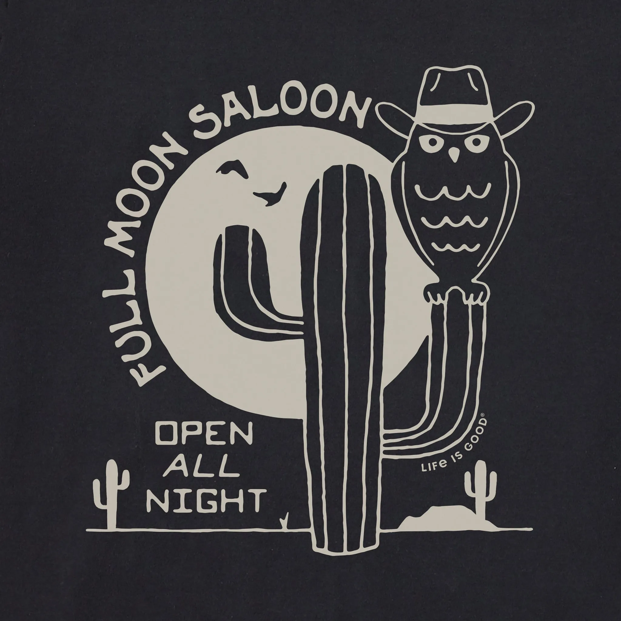 Women's Full Moon Saloon Short Sleeve Crusher Tee Life is Good