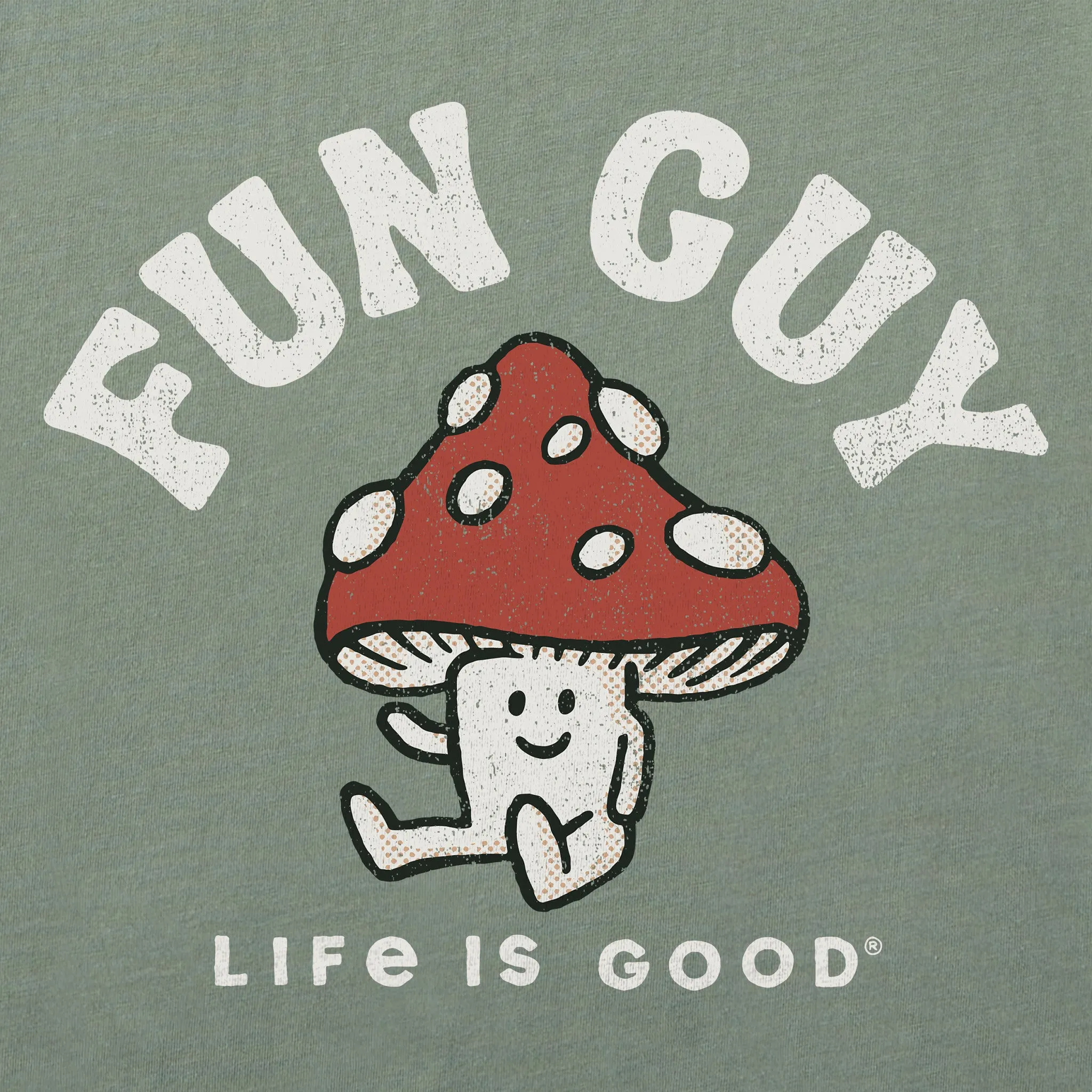 Women's Fun Guy Mushroom Short Sleeve Crusher Boxy Tee Life is Good