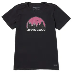 Women's Funky Outdoor Pattern Short Sleeve Crusher Tee Life is Good