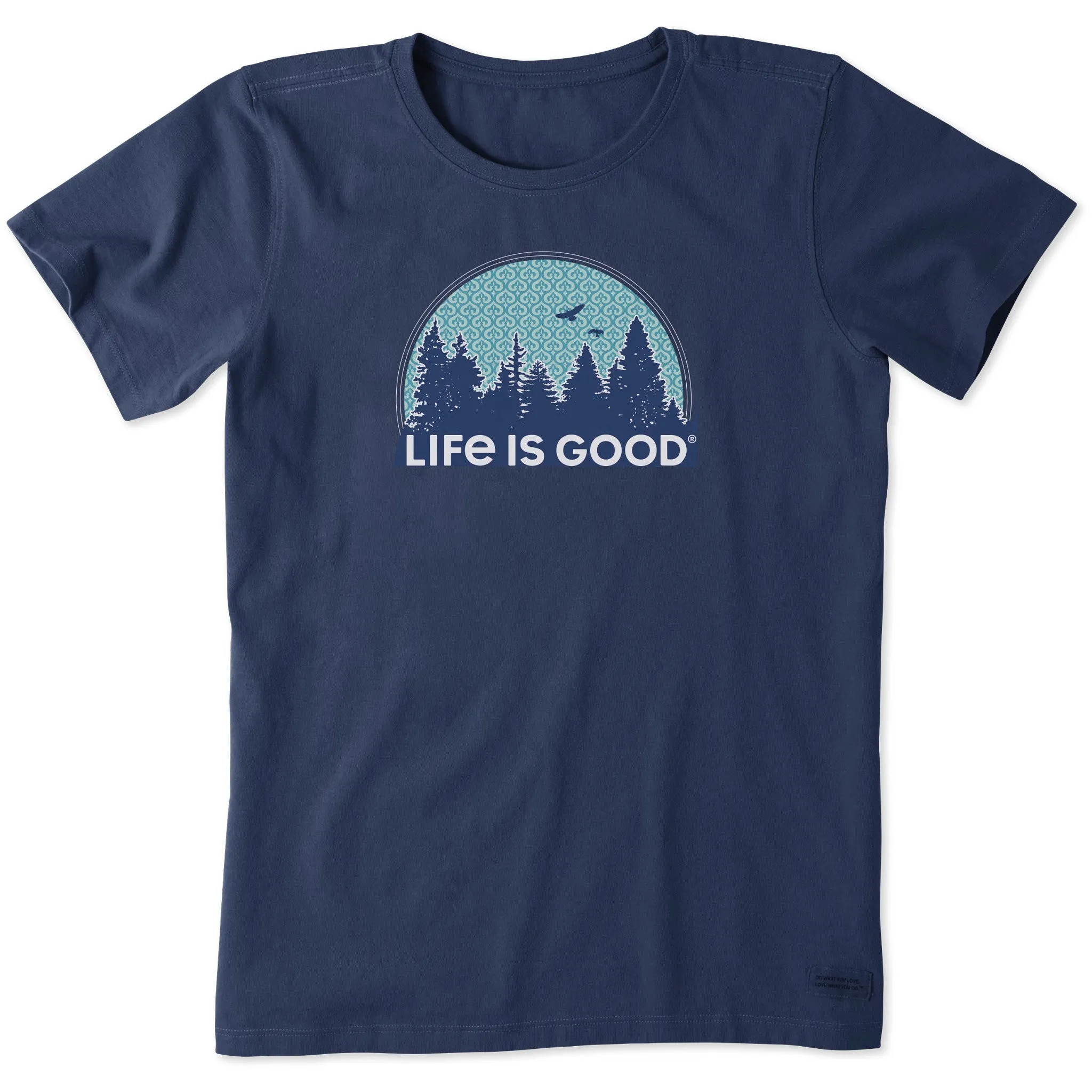 Women's Funky Outdoor Pattern Short Sleeve Crusher Tee Life is Good