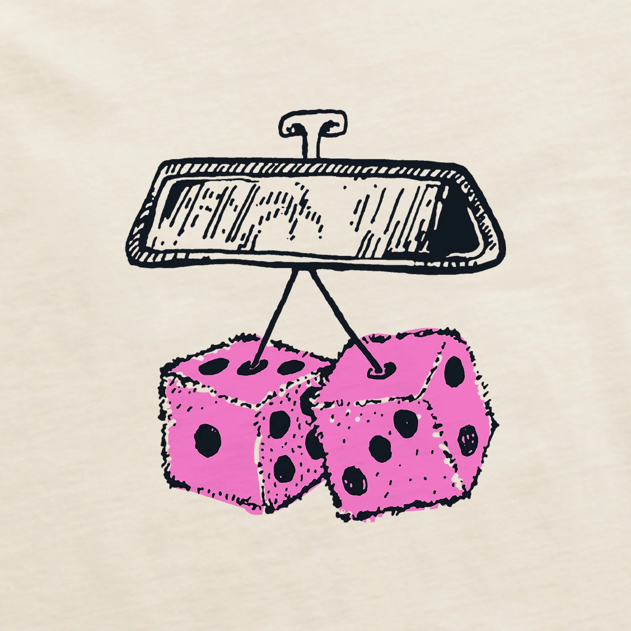 Women's Fuzzy Dice Mini Long Sleeve Crusher Boxy Tee Life is Good