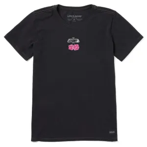 Women's Fuzzy Dice Mini Short Sleeve Crusher Tee Life is Good