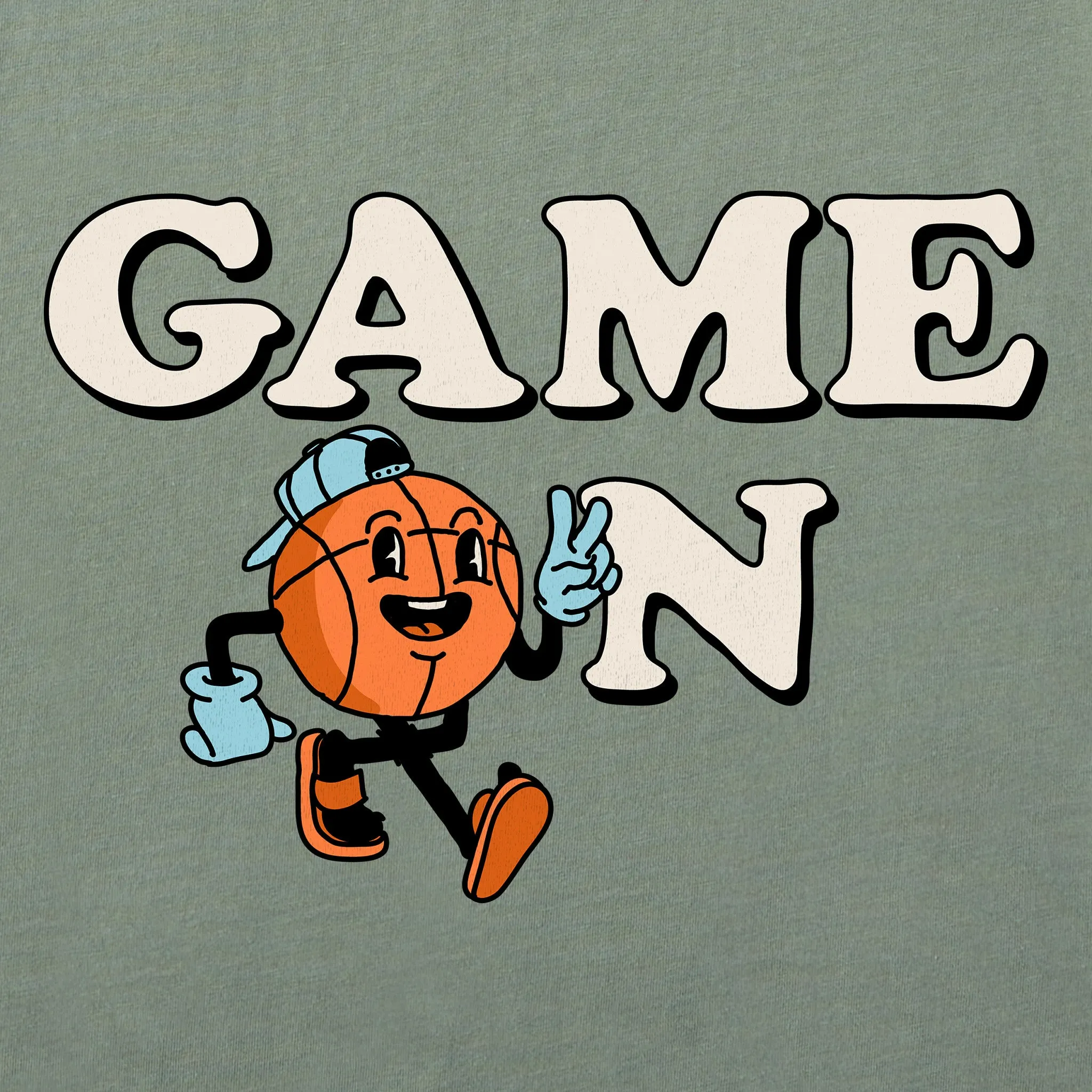 Women's Game On Hoop Short Sleeve Crusher Boxy Tee Life is Good