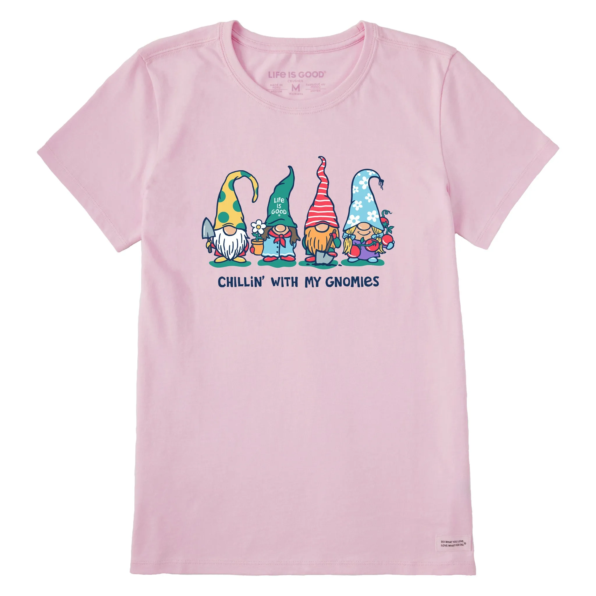 Women's Garden Gnomies Chillin' Short Sleeve Tee Life is Good