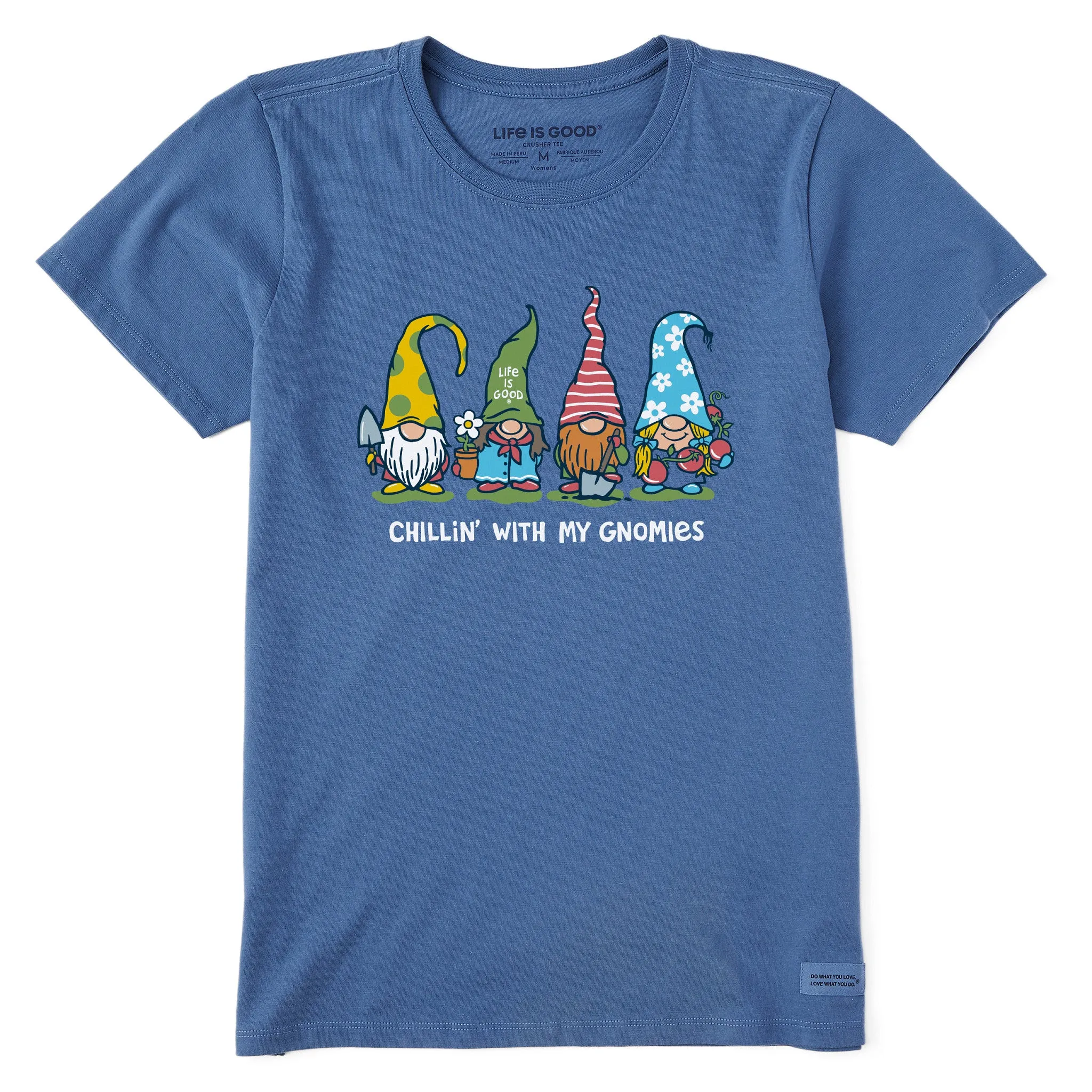 Women's Garden Gnomies Chillin' Short Sleeve Tee Life is Good
