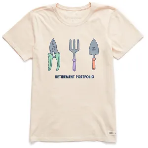 Women's Gardening Retirement Portfolio Short Sleeve Crusher Tee Life is Good