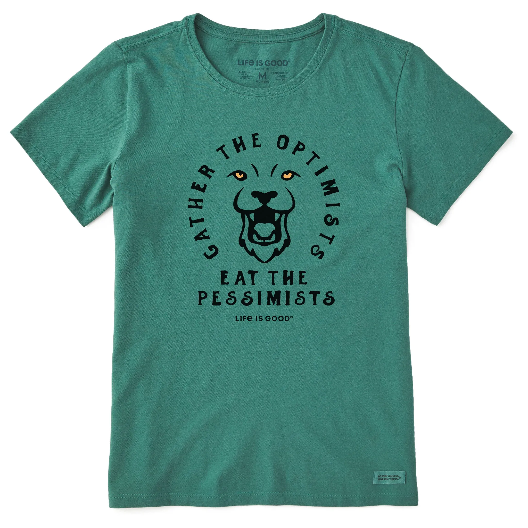 Women's Gather Lion Short Sleeve Crusher Tee Life is Good