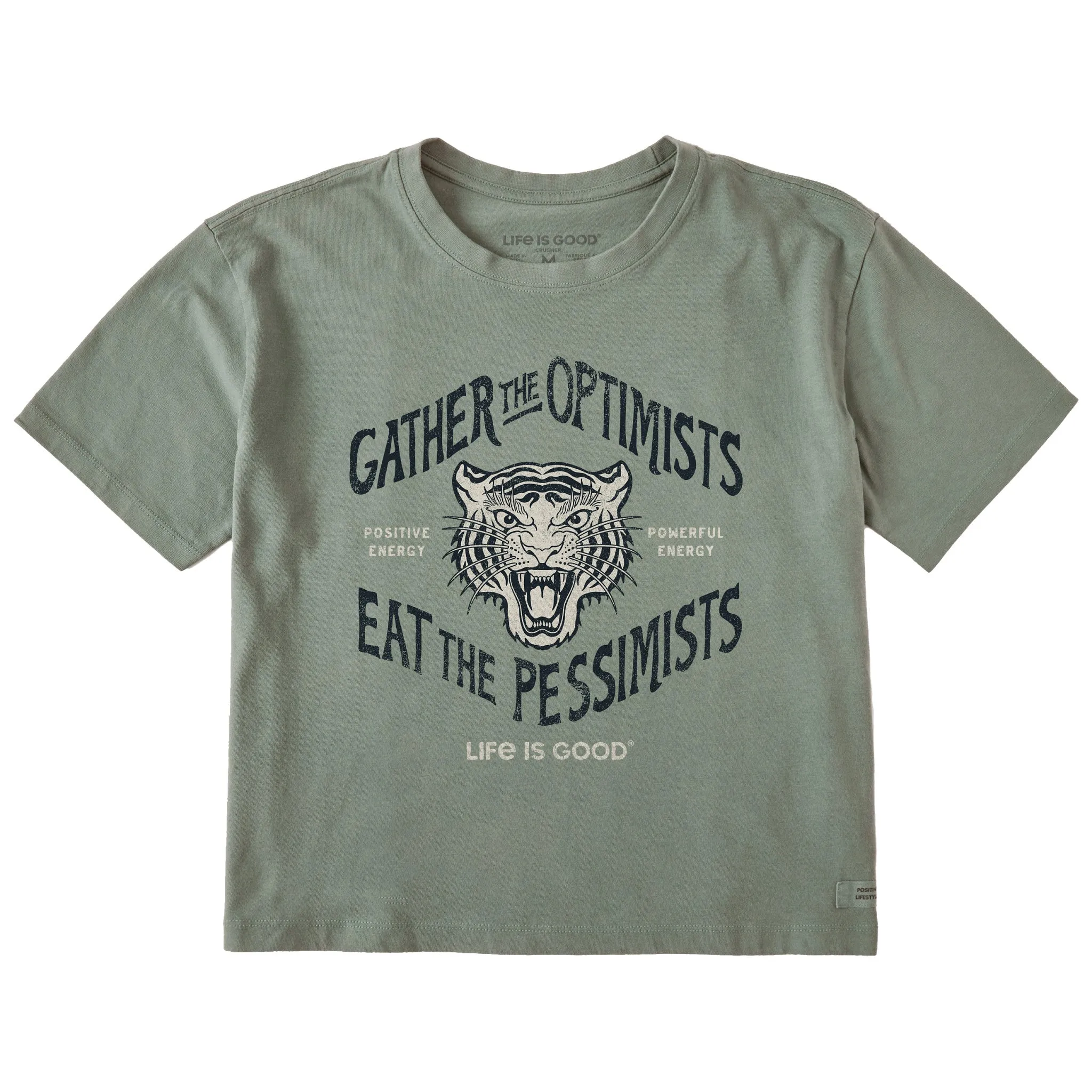 Women's Gather Tiger Short Sleeve Crusher Boxy Tee Life is Good