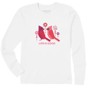 Women's Geometric Cardinals Long Sleeve Crusher Tee Life is Good